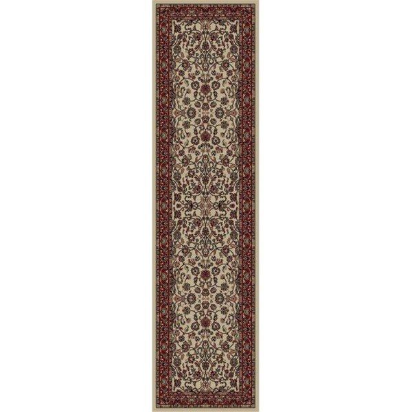 Concord Global 10 ft. 11 in. x 15 ft. Persian Classics Kashan - Ivory 2022T